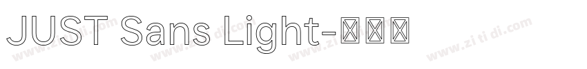 JUST Sans Light字体转换